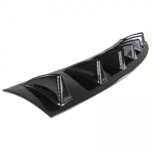 Rear Bumper Diffuser Universal with 7 Fins Carbon Look from ABS Plastic 1pc-image-6299279