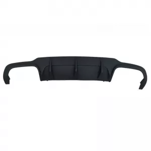 Rear Bumper Diffuser suitable for Mercedes-Benz C-Class W204 11-14 Facelift A Design C63 Look with 2 Double Exhausts Right & Left from ABS Plastic 1pc-image-6299285