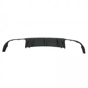 Rear Bumper Diffuser suitable for Mercedes-Benz C-Class W204 11-14 Facelift A Design C63 Look with 2 Double Exhausts Right & Left from ABS Plastic 1pc-image-6299286