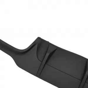 Rear Bumper Diffuser suitable for Mercedes-Benz C-Class W204 11-14 Facelift A Design C63 Look with 2 Double Exhausts Right & Left from ABS Plastic 1pc-image-6299287