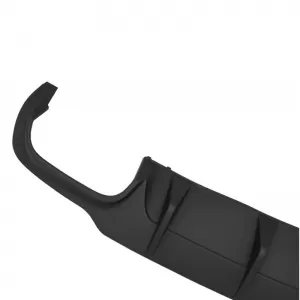Rear Bumper Diffuser suitable for Mercedes-Benz C-Class W204 11-14 Facelift A Design C63 Look with 2 Double Exhausts Right & Left from ABS Plastic 1pc-image-6299288