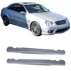image-16-Küszöb spoiler szett Mercedes-Benz CLK-Class W209 02-09 A Design Look ABS műanyag 2 db