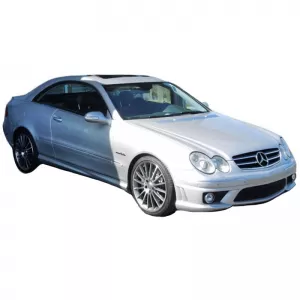 Side Skirts suitable for Mercedes-Benz CLK-Class W209 02-09 A Design Look from ABS Plastic 2 pcs-image-6299295