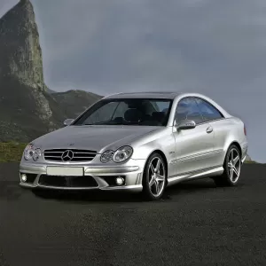 Side Skirts suitable for Mercedes-Benz CLK-Class W209 02-09 A Design Look from ABS Plastic 2 pcs-image-6299296