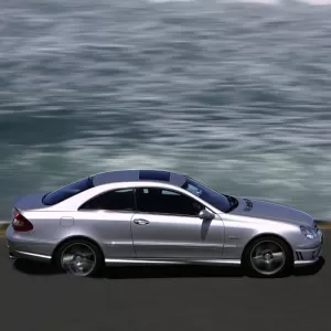 Side Skirts suitable for Mercedes-Benz CLK-Class W209 02-09 A Design Look from ABS Plastic 2 pcs-image-6299297