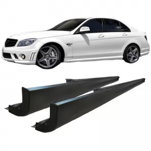 image-19-Küszöb spoiler szett Mercedes-Benz C-osztály W204 07-14 C63 A Design Look ABS műanyag 2 db