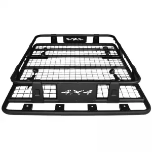 Car Roof Rack Metal Black Safari 127x96cm 28826-image-6299343