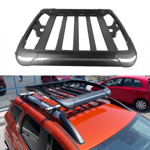 Car Roof Rack Metal Black Aero Vertical 127x96cm 28828-image-6299353