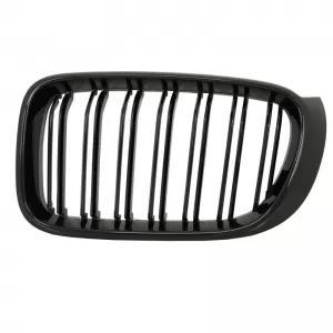 Front Grilles suitable for BMW X3 F25 LCI 14-17 / X4 F26 14-17 M4 Look with Double Grille Glossy Black with 7 Grilles 2 Pcs-image-6299497