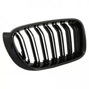 Front Grilles suitable for BMW X3 F25 LCI 14-17 / X4 F26 14-17 M4 Look with Double Grille Glossy Black with 7 Grilles 2 Pcs-image-6299498