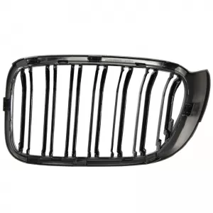 Front Grilles suitable for BMW X3 F25 LCI 14-17 / X4 F26 14-17 M4 Look with Double Grille Glossy Black with 7 Grilles 2 Pcs-image-6299500
