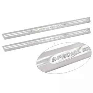 Dekoratív belső küszöbvédő univerzális Special Edition ezüst/króm 54cm x 3cm 2 db-image-6299531
