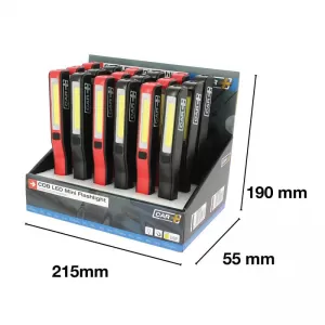 Work Light Red COB Led Mini Flashlight suitable for CAR+ 240Lm / 80Lm 3W LWLDISP-image-6299544