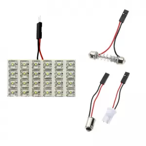 24 LED Dome Light suitable for 24 volt with 5 Adapters White Color 1pc