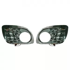 Capac pentru lampa de ceață potrivit pentru Toyota Hilux Vigo 05-11 Cromat cu LED 2 buc