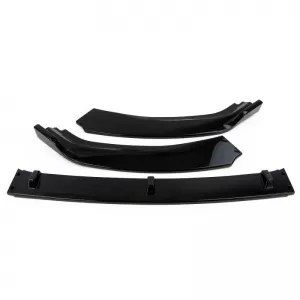 Front Spoiler suitable for VW Golf VII (7) 12-20 Standard Bumper Glossy Black 3pc-image-6300169