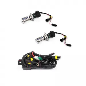 image-24-HID Xenon Bulb H4 8000K 24Volt Hi/Low Set 3pcs 1 Wiring Kit & 2 Bulbs