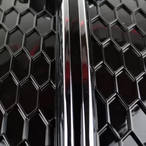 Front Bumper Side Grill suitable for Audi Q3 8U 11-15 RSQ3 Look Glossy Black / Chrome Left & Right 2 Pieces-image-6300642