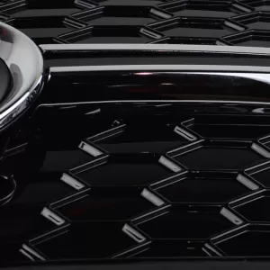 Front Bumper Side Grill suitable for Audi Q3 8U 11-15 RSQ3 Look Glossy Black / Chrome With PDC Left & Right 2 Pieces-image-6300648