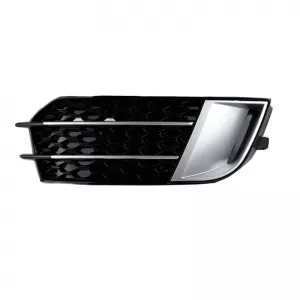 Front Bumper Side Grill suitable for Audi A1 8X 2010-2014 RS1 Look Glossy Black / Silver Left & Right 2 Pieces-image-6300653