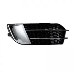 Front Bumper Side Grill suitable for Audi A1 8X 2010-2014 RS1 Look Glossy Black / Silver Left & Right 2 Pieces-image-6300654