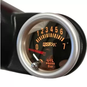 Oil Pressure Gauge Racesport Mirror Look Smoke 52mm With 7 Colors-image-6300665