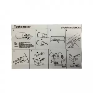 Tachometer R.P.M. Auto Gauge Smoke 60mm Super White Electrical-image-6300793