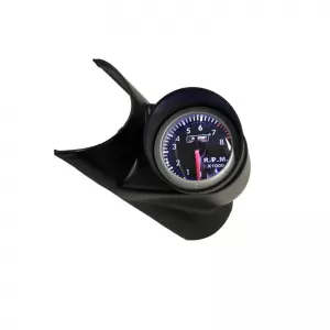 Tachometer R.P.M. Prosport Diamond Mirror Look Smoke 52mm 90 Scale With 7 Colors-image-6300812