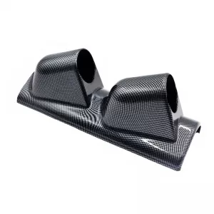 Pillar Gauge Pod Double (2 x 52mm) Carbon Look Prosport-image-6300839