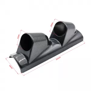 Pillar Gauge Pod Double (2 x 52mm) Carbon Look Prosport-image-6300841