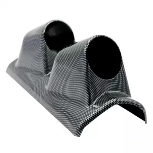 Pillar Gauge Pod Double (2 x 52mm) Carbon Look Prosport-image-6300843