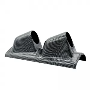 Pillar Gauge Pod Double (2 x 52mm) Carbon Look Prosport-image-6300844
