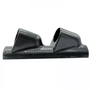 Pillar Gauge Pod Double (2 x 52mm) Carbon Look Prosport-image-6300845