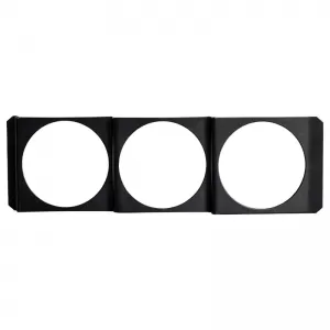Dashboard Radio 1 Din Shape Gauge Pod Triple (3 x 52mm) PST-3 Prosport-image-6300859