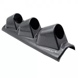 Pillar Gauge Pod Triple (3 x 52mm) Carbon Look Prosport-image-6300879