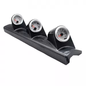 Pillar Gauge Pod Triple (3 x 52mm) Carbon Look Prosport-image-6300880