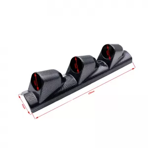 Pillar Gauge Pod Triple (3 x 52mm) Carbon Look Prosport-image-6300881