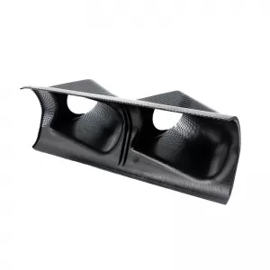 Pillar Gauge Pod Double (2 x 52mm) Carbon Look Auto Gauge-image-6300897