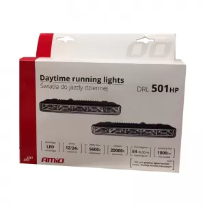 DRL Set Day Lights Universal DRL 501 HP Mini 12-24 Volt 10.64 Watt 187 x 23.5 x 46mm 2 Pieces-image-6300984