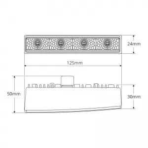 DRL Set Day Lights Universal DRL 540 Pro 12-24 Volt 6 Watt 125 x 24 x 47mm 2 Pieces-image-6300995