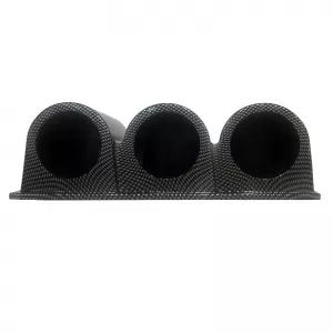 Dashboard Gauge Pod Triple (3 x 52mm) Carbon Auto Gauge-image-6301010