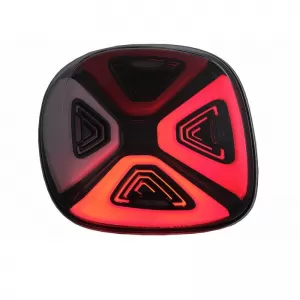 Tailights Set suitable for Smart ForTwo C453 A453, ForFour W453 14-19 Full Led Bar Dynamic Start-up Display Red Clear Black VLand-image-6301016