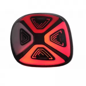 Tailights Set suitable for Smart ForTwo C453 A453, ForFour W453 14-19 Full Led Bar Dynamic Start-up Display Red Clear Black VLand-image-6301017