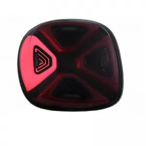 Tailights Set suitable for Smart ForTwo C453 A453, ForFour W453 14-19 Full Led Bar Dynamic Start-up Display Red Clear Black VLand-image-6301018