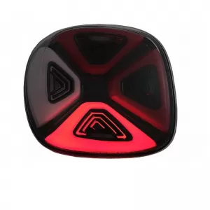 Tailights Set suitable for Smart ForTwo C453 A453, ForFour W453 14-19 Full Led Bar Dynamic Start-up Display Red Clear Black VLand-image-6301019