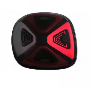Tailights Set suitable for Smart ForTwo C453 A453, ForFour W453 14-19 Full Led Bar Dynamic Start-up Display Red Clear Black VLand-image-6301021