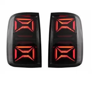 Tailights Set Suitable for VW Amarok 10-21 Full Led Bar Dynamic Signal Black / Smoke VLand-image-6301024