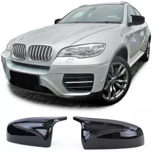 image-34-Mirror Covers suitable for BMW X5 E70 06-13 / X6 E71 08-13 M4 Look Glossy Black 2 Pieces