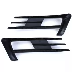 Front Bumper Side Grill (Fog Lamp Trim) suitable for VW Golf VII (7) 12-16 GTI Look Glossy Black Left Right 2 Pieces-image-6301052