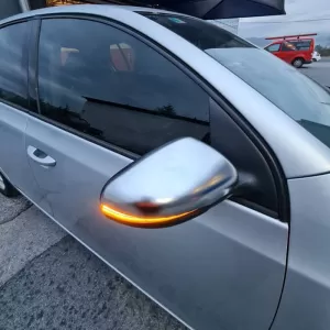 Mirror Covers suitable for VW Golf VI (6) 08-12, Touran 10-15 Brushed Aluminum Top-Bottom Set 4 Pieces-image-6301079